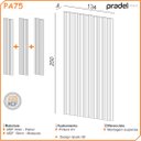 Ver imagem 3 de Painel Ripado em Barra 250x134cm Mdf Dalla Costa