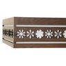 Luminária Decorativa Madeira Plafon Porto Belo Quad 30cm - 5