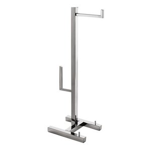 Papeleira de Piso C/ Revisteiro + Reserva Inox - Kromus Qd0409