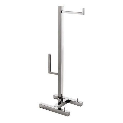 Papeleira de Piso c/ Revisteiro + Reserva Inox - Kromus QD0409