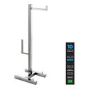 Ver imagem 3 de Papeleira de Piso C/ Revisteiro + Reserva Inox - Kromus Qd0409