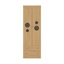 Ver imagem 6 de Guarda-roupa Infantil 62cm 2 Portas com Vidro e 2 Gavetas Pirulito Multimóveis Mp4466 Madeirado