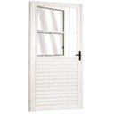 Ver imagem 1 de Porta Social Alumínio Branco 2.10 x 0.90 Linha 25:Direita