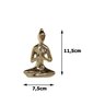 Estatua Yoga Meditação Dourada + Bandeja + Palavra Amor - 3