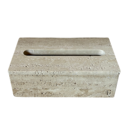 Porta Lenço Lineare Mármore Travertino Romano Bruto Vintage - 1