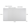 Cabeceira Ripada branca Cama queen Modular 168x60 sem furos - 5
