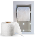 Ver imagem 4 de Porta Papel Higiênico Porcelanato Branco Carrara