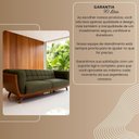 Ver mais imagens de Sofá Compose 3 Lugares Fixo 240cm Verde Oliva Linho com Corino Divani