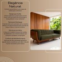 Ver imagem 7 de Sofá Compose 3 Lugares Fixo 240cm Verde Oliva Linho com Corino Divani