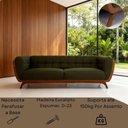 Ver imagem 6 de Sofá Compose 3 Lugares Fixo 240cm Verde Oliva Linho com Corino Divani