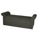 Ver imagem 2 de Recamier Baú Viena Queen 160 Cm Suede Cinza - MV Estofados Shop