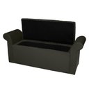 Ver imagem 3 de Recamier Baú Viena Queen 160 Cm Suede Cinza - MV Estofados Shop