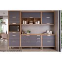 Ver imagem 4 de Módulo Cozinha Mgm Eloise Armário C/2 Portas Basculante Riscadas 80 Cm Freijo/off White-mgm