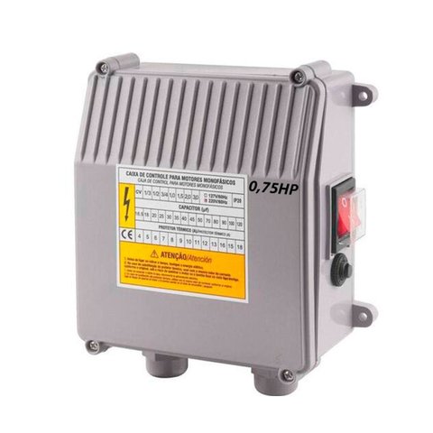 Chave Box Bomba Caneta 0,75hp 220v + Boia Elétrica com Protetor Térmico