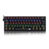 Teclado Usb Mini Gamer Redragon Fizz Rainbow Mecanico K617-r-b Pt-brown Preto - 1