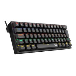 Teclado Usb Mini Gamer Redragon Fizz Rainbow Mecanico K617-r-b Pt-brown Preto - 2
