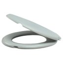 Ver imagem 1 de Assento Sanitário Almofadado para Vaso Oval Universal Cinza Claro - Alumasa