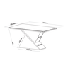 Mesa de Jantar Retangular Otis C/8 Cad Flora em Madeira Maciça Mel/off White/v.marfim - Casa Giulia - 6