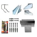 Ver imagem 2 de Kit Calha Telhado Beiral 2 Metros Calha Galvanizada -retang