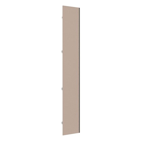 Porta para Roupeiro Closet Canto Diagonal Individual 40cm Puxador Perfil Champagne Luciane Móveis