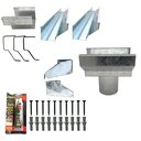 Ver imagem 2 de Kit Calha Telhado Beiral 4 Metros Calha Galvanizada