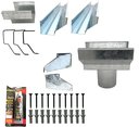 Ver imagem 1 de Kit Calha Telhado Beiral 4 Metros Calha Galvanizada