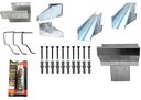 Ver imagem 1 de Kit Calha Telhado Beiral 4 Metros Galvanizada