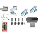 Ver imagem 2 de Kit Calha Telhado Beiral 4 Metros Galvanizada