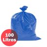 Saco De Lixo 100 L Azul 75 X 85 Médio Com 100 Sacos - 3