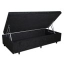Ver imagem 3 de Cama Box Baú Solteiro + Colchão Portobel de Mola Arezzo Black Light