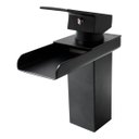 Ver imagem 1 de Torneira Banheiro Monocomando Calha Baixa Preto Fosco