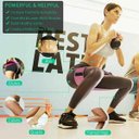 Ver imagem 3 de Kit Com 3 Faixas Elásticas Exercício Hip Pilates Funcional
