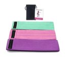 Ver imagem 1 de Kit Com 3 Faixas Elásticas Exercício Hip Pilates Funcional