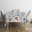 Ver imagem 3 de Toalha Mesa Plástica Térmica Fundo do Mar 4 lugares 1,40