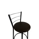 Ver imagem 2 de Banqueta Alta Preta Cozinha Gourmet Americana - Marrom