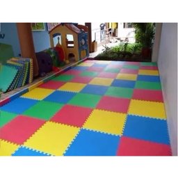 Kit 6 Placas Tatame Tapete de Encaixe para Piso de Borracha EVA 50x50x1 - 5