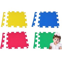 Kit 6 Placas Tatame Tapete de Encaixe para Piso de Borracha EVA 50x50x1 - 4