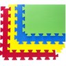 Kit 6 Placas Tatame Tapete de Encaixe para Piso de Borracha EVA 50x50x1 - 2