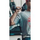 Ver mais imagens de Dumbbell sextavado emborrachado (Par) 2KG - Preto