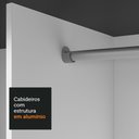 Ver mais imagens de Guarda-roupa Casal 3 Portas de Correr Preto/cinza Sublime Madesa