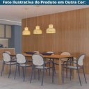 Ver mais imagens de Kit 2 Cadeiras Empilhável Portofino Fratini Polipropileno Cor Preta e Assento Simulando Palha