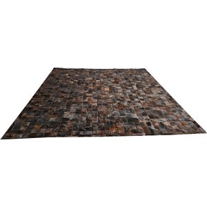Tapete de couro marrom exótico escuro 3,00x3,50 c/b peça 10