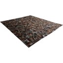 Ver imagem 2 de Tapete de couro marrom exótico escuro 3,00x3,50 c/b peça 10