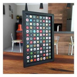 Quadro Porta Tampinhas Black Presente Criativo Amigo 104un - 5