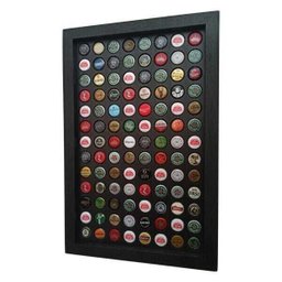 Quadro Porta Tampinhas Black Presente Criativo Amigo 104un - 3