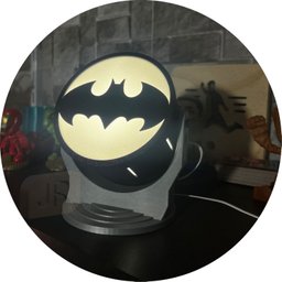 Luminoso Batman Refletor 3d Decoração Nerd com Fonte Bivolt - 1