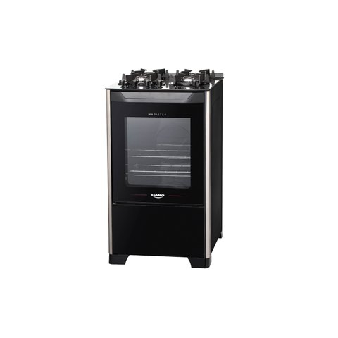 Fogão Dako Magister 4 Bocas Preto Mesa de Vidro Bivolt 300000727