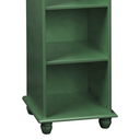 Ver imagem 3 de Estante Sevilha para Livros de Madeira 3 Prateleiras - Verde Kalle Laca