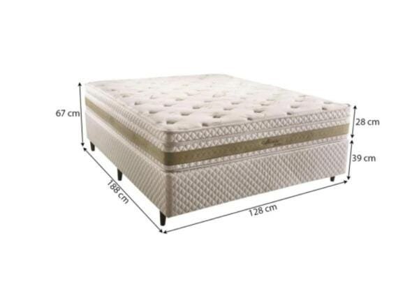 Cama Box Herval Casal Amore, 67x128x188cm, Molas Ensacadas - 4