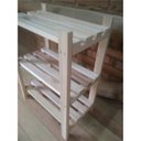 Ver imagem 4 de Estante Modular 3 Prateleiras Madeira Maciça 65x50x29 cm Sem Pintura NeonX